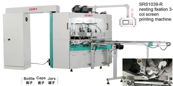 Volledig automatische UV-schermprinter voor kleine containers