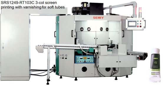 SRS1249-DR3CH Automatische Hot Stamping Machine 4 Stations 3 Kleuren Hoge Duurzaamheid