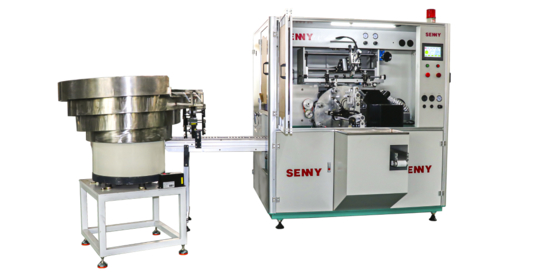 1-Color 60 Pcs/Min Round Tube Automatic  UV Printing Machine For Eyebrow Pencil And Syringe