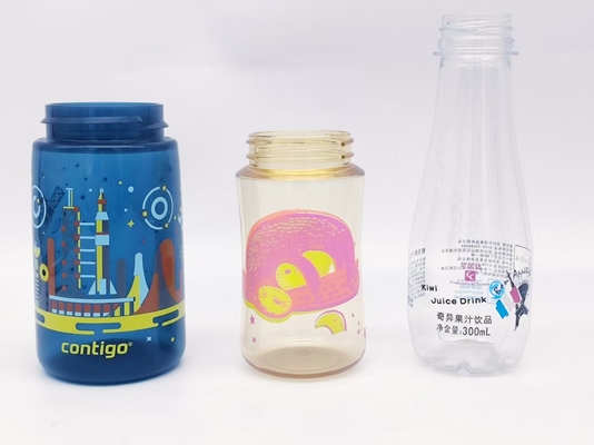 1-8 Kleur 85 stuks/min Automatische UV-schermprinter voor plastic flessen