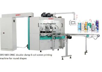SGS Plastic Bottle Printing Machine, 20 stuks/min Rotary Screen Printing Equipment