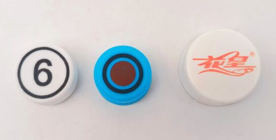 Automatische 2-kleuren tampondrukmachine voor plastic kroonkurken met een diameter van 28-38 mm