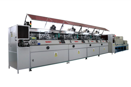4 kleur 4 station 2400 stuks/uur Multicolor schermprinter 350x250mm