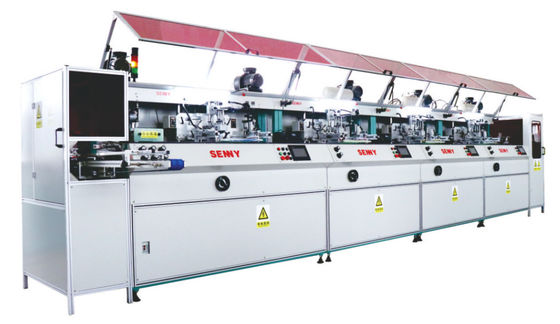 6000 stuks/uur 12 kleuren flessen zijde-schermprinter CE-certificering