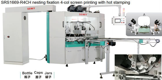 SGS 2700pcs/Hr de Veelkleurige Machine van de het Schermdruk voor Ronde Fles