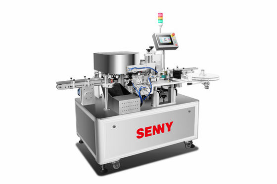 2 kW 220VAC PLC gecontroleerde lippenstiftetiketteringsmachine met 60-90 stuks/min