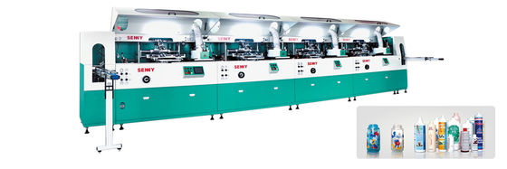 De automatische Machine van de Serigrafiedruk voor de Plastic Glas/metaal- Koppen van Blikkenflessen