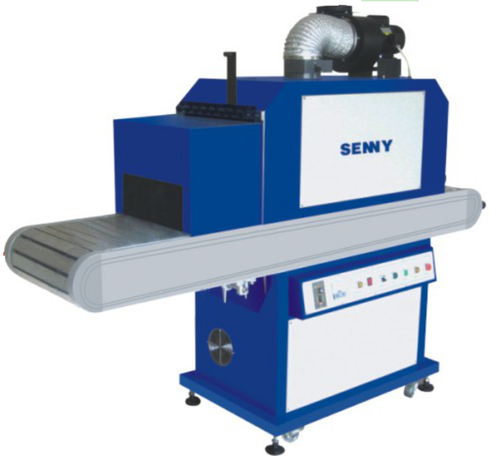 UV200RF UV-uithardingsmachine voor plastic containers met roestvrijstalen band