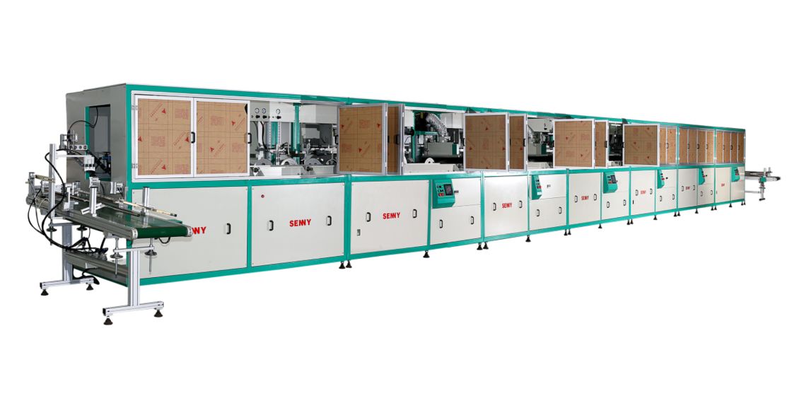 1-8 Kleuren 30 Stuks/Min Plastic Emmer UV Zeefdrukmachine