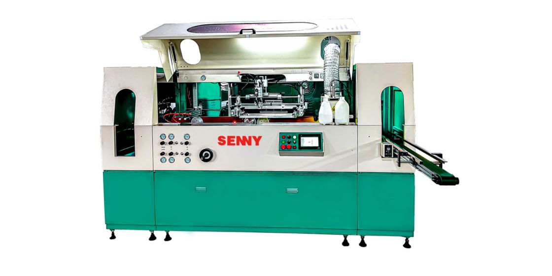 1-2L 50 stuks/min 1-8 kleur Plastic Ronde Emmer UV Screen Printing Machine