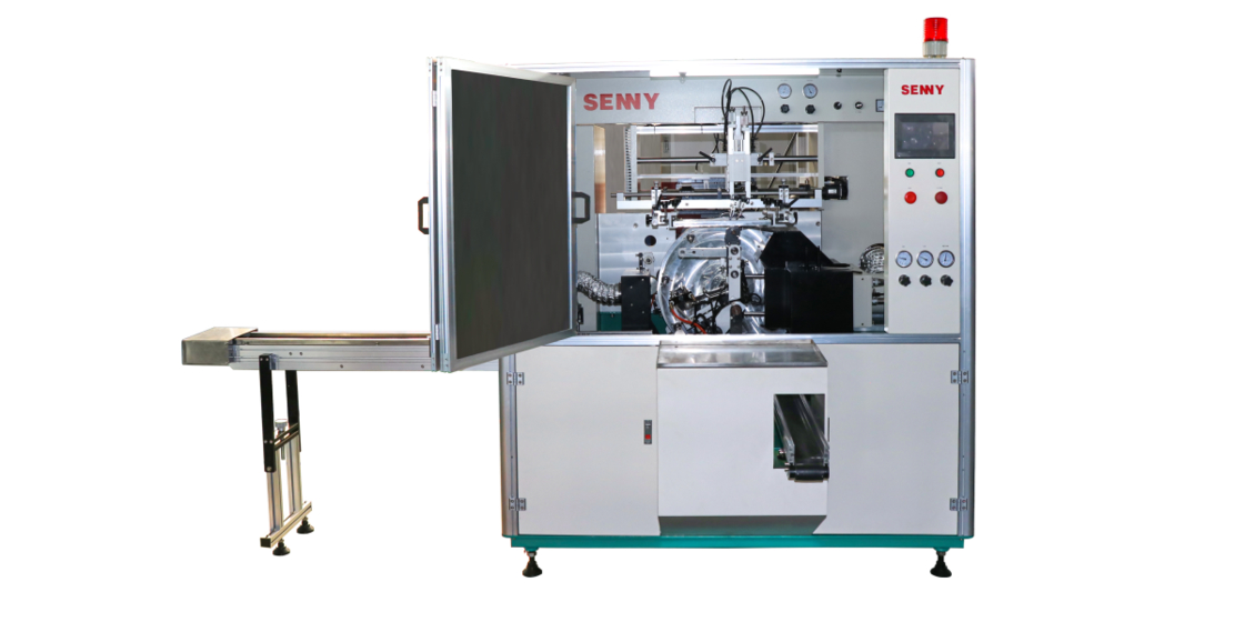 1-kleur 60 stuks/min. Brow Pencil/Syringe Tube UV Screen Printing Machine