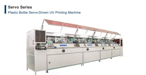 1-8 Kleuren 70 stuks/min Servo-Aangedreven Plastic Flessen UV-Drukker
