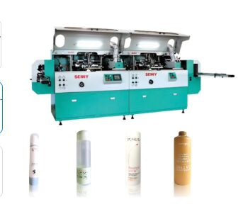 12 Kleur 5000 stuks/uur Tube Screen Printing Machine 250x200mm Voor container