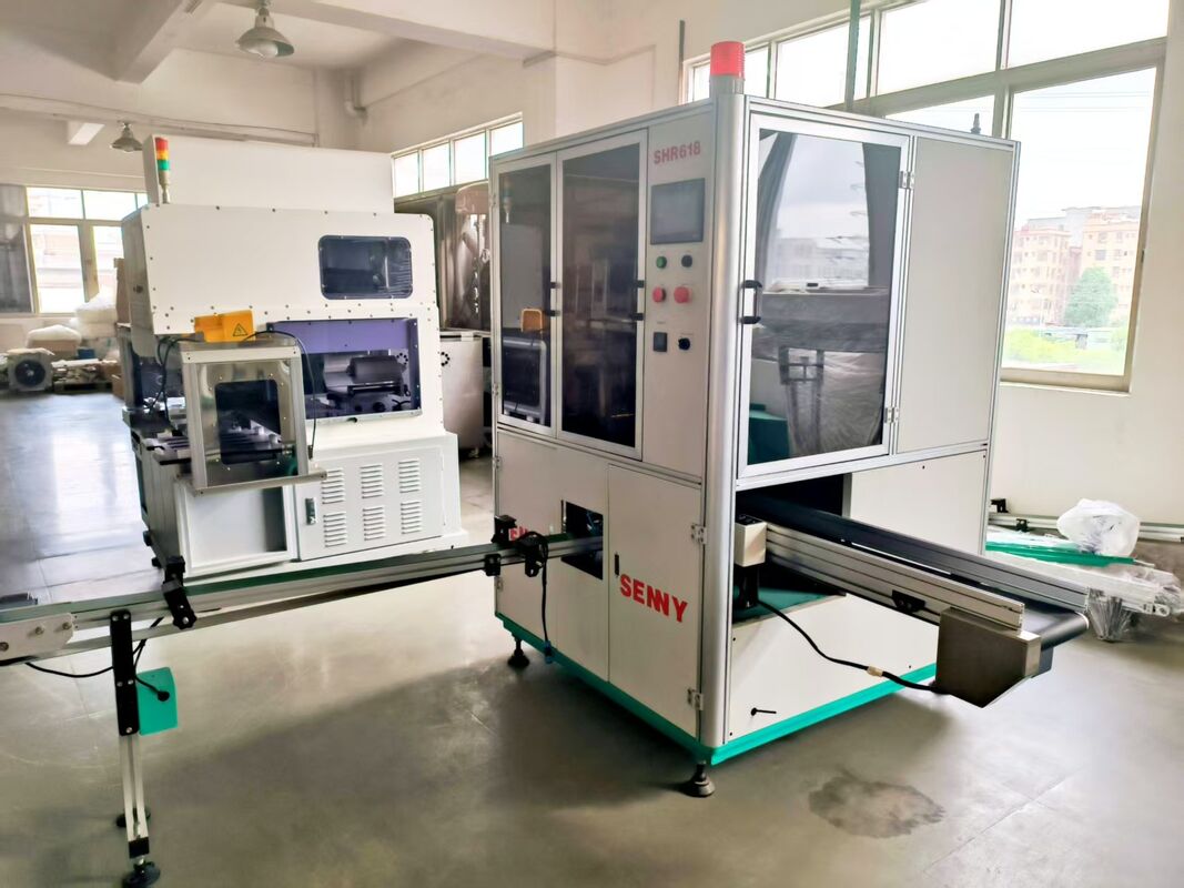 SHR618 Automatische warmtestampmachine tot 3000 stuks per uur met servomotor en registratiefunctie