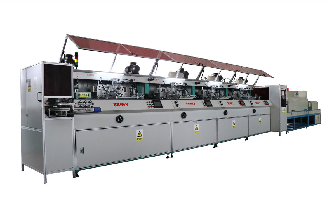 4 kleur 4 station 2400 stuks/uur Multicolor schermprinter 350x250mm