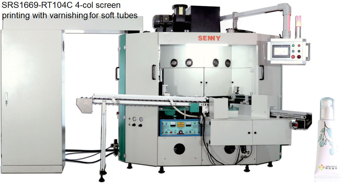 70pcs/Min Silk Screen Printing Machine, de Printer van het de Kleurenscherm van 7bar 4