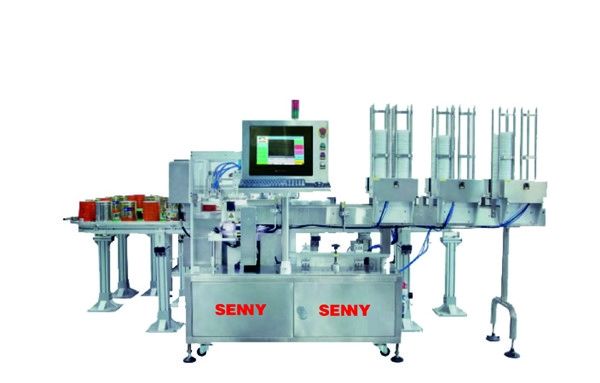 GMP CDD detectie kan capping machine voor melkpoeder 60-80 stuks / min